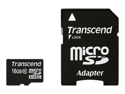 TRANSCEND Premium 16GB microSDHC Vorderansicht