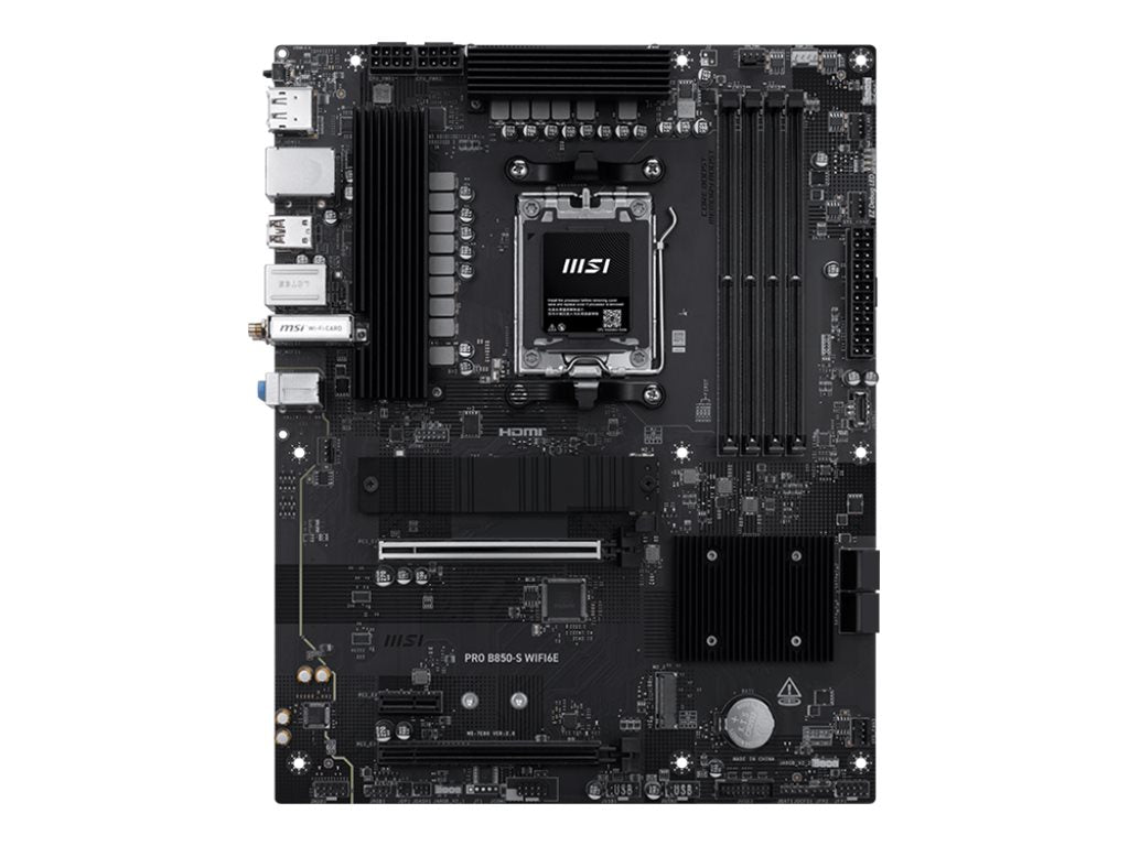 MSI PRO B850-S WIFI6E AM5 ATX MB Vorderansicht