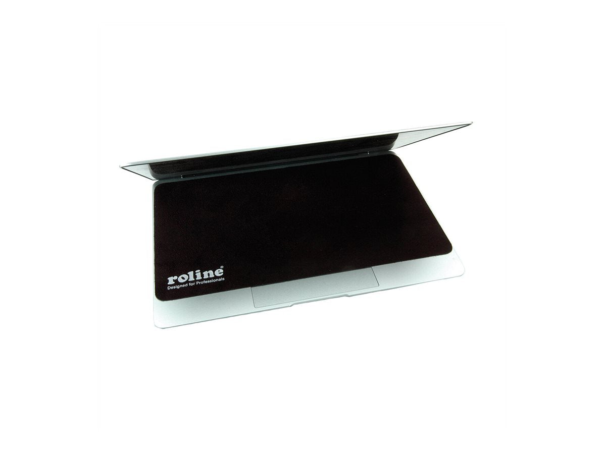 ROLINE Mausmatte 3in1 Notebook Combo Mousepad schwarz - Vorderansicht
