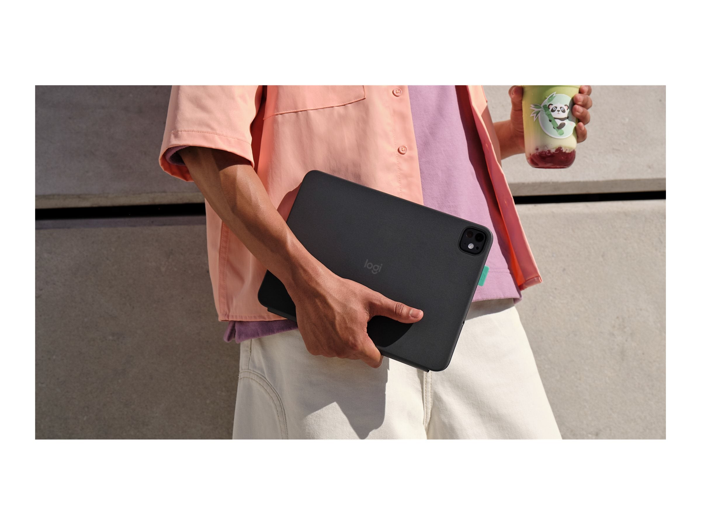 LOGITECH FLIP Folio Graphite (CH) Verpackung