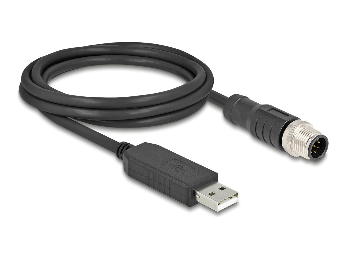 DELOCK M12 Serielles Anschlusskabel USB 2.0 Vorderansicht