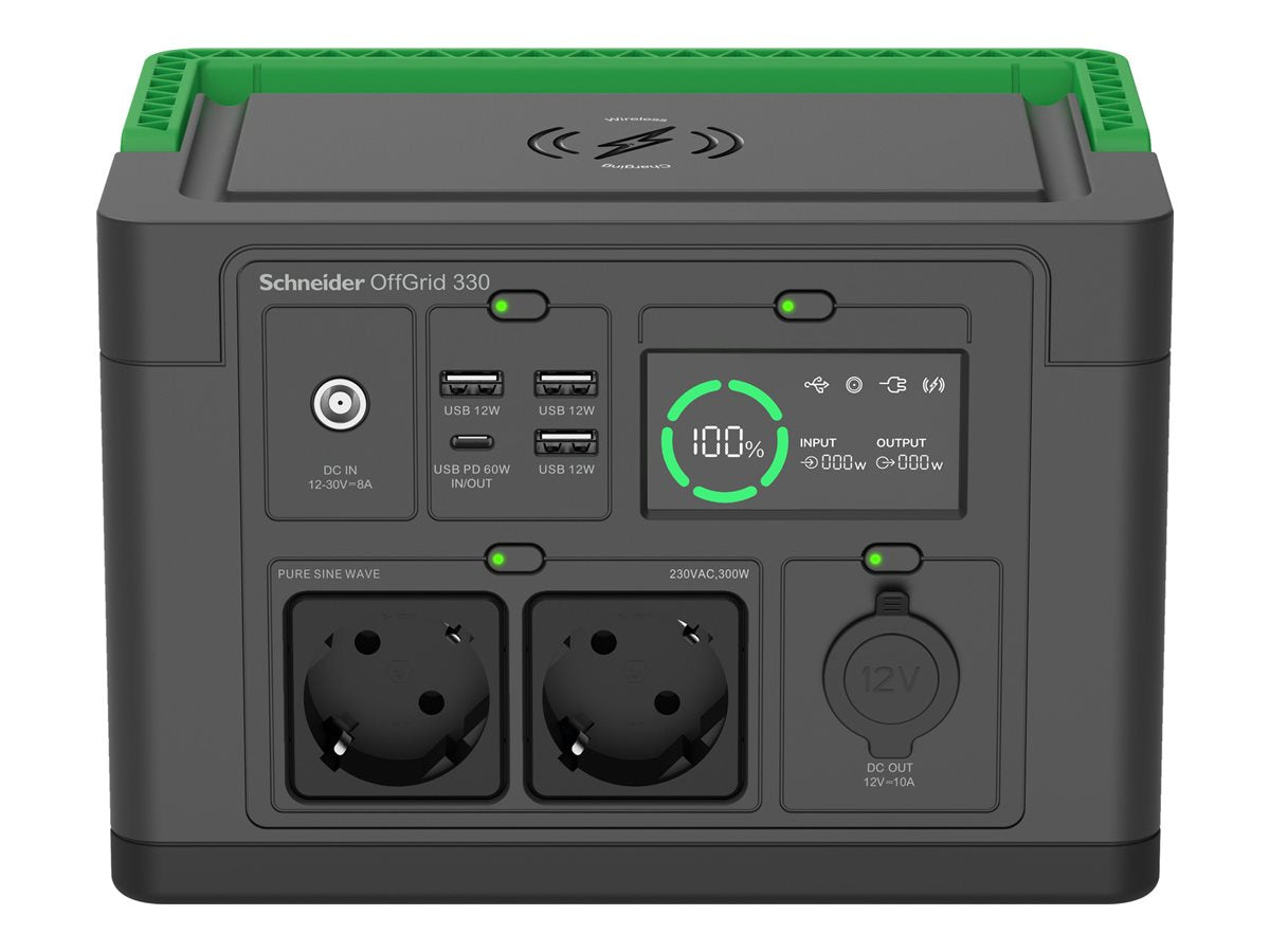 APC Schneider OffGrid Portable Power Station 330 Vorderansicht