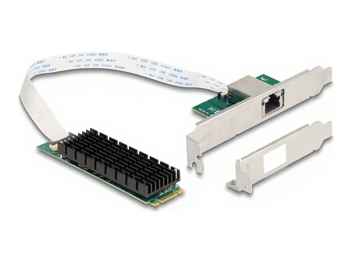 DELOCK M.2 Key B+M 1 x RJ45 10 Gigabit LAN Netzwerkkarte - Vorderansicht
