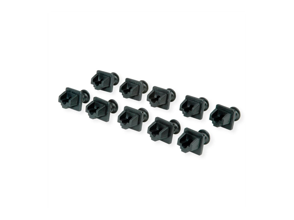 VALUE RJ45-Buchsen-Staubschutz 10er Set schwarz - Detailansicht