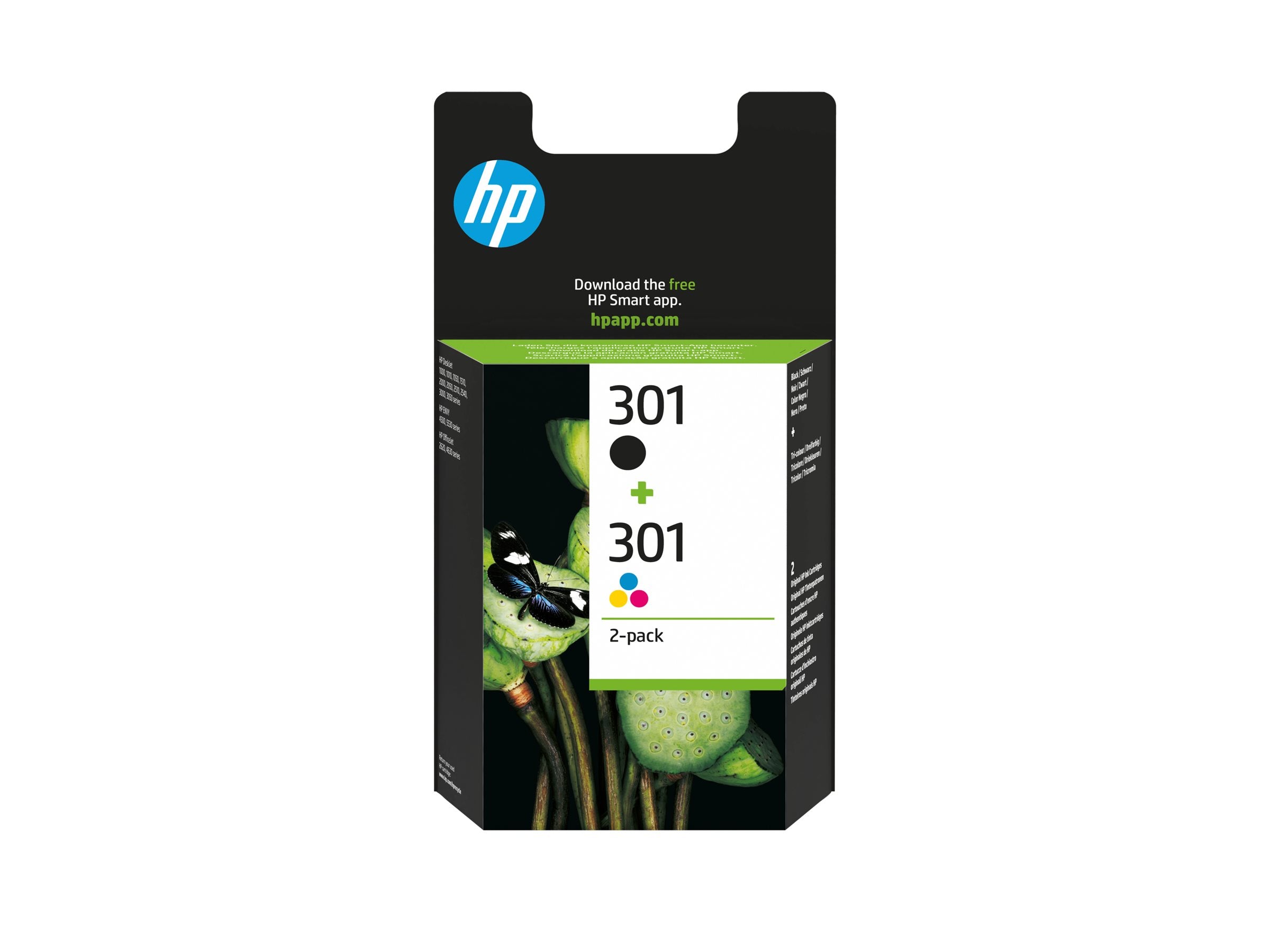 HP 301 original Ink cartridge N9J72AE Vorderansicht