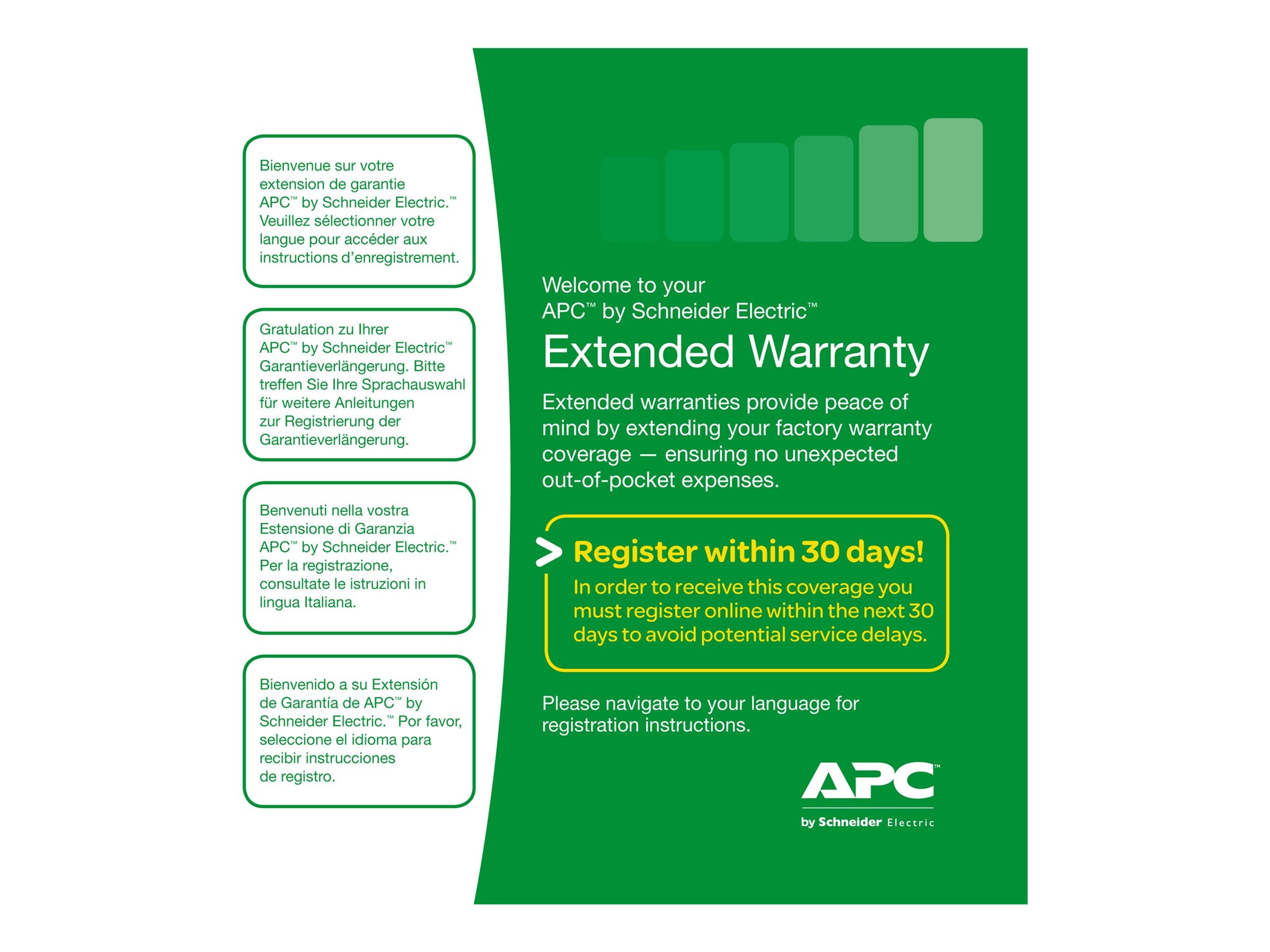 APC Service Pack 3 Jahr Garantie Erweiterung