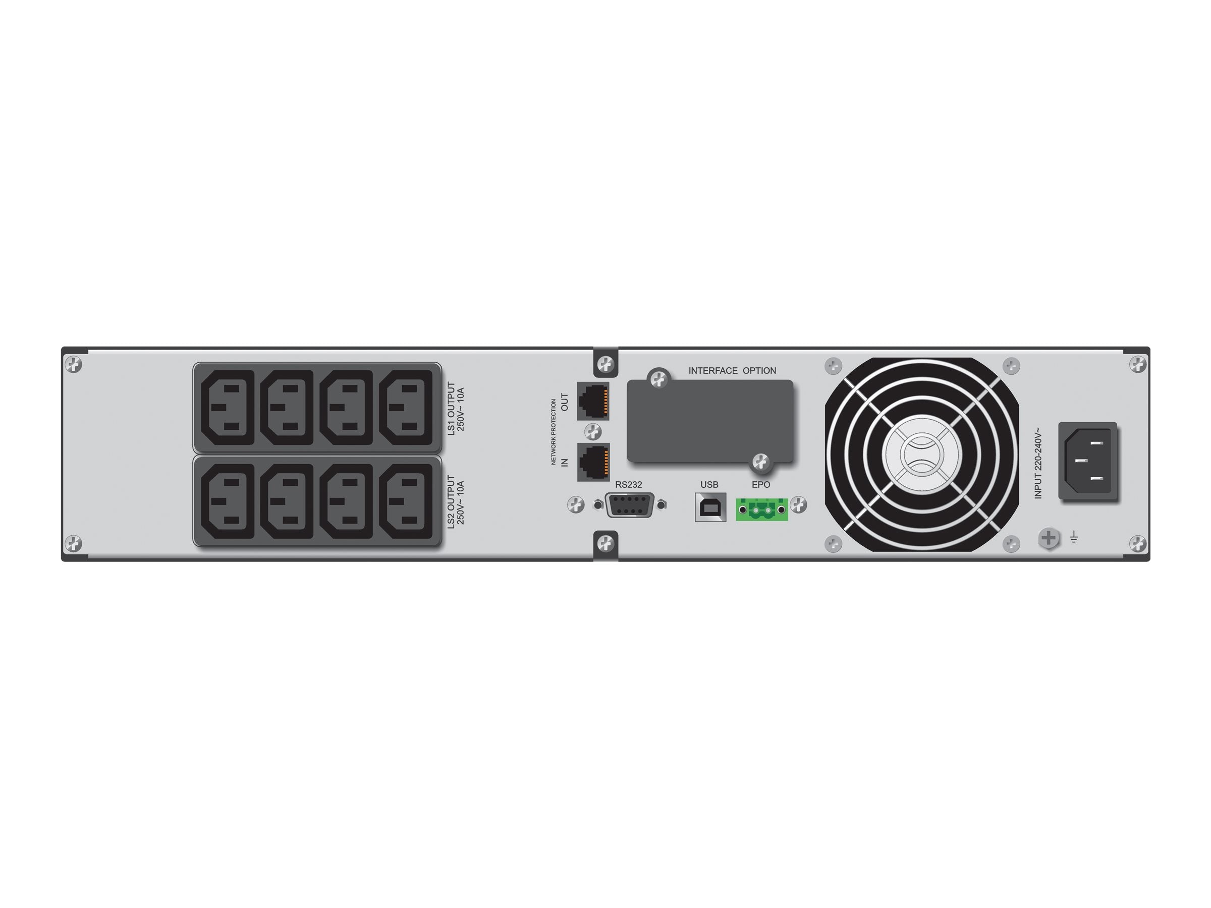 POWERWALKER VI 2000RT LCD UPS Vorderansicht