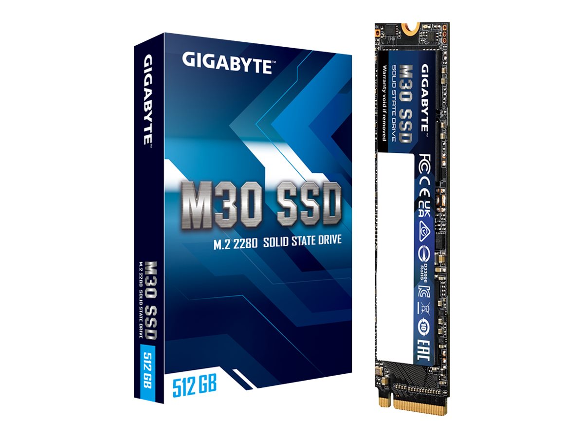 GIGABYTE M30 SSD 512GB PCIe M.2 Vorderansicht