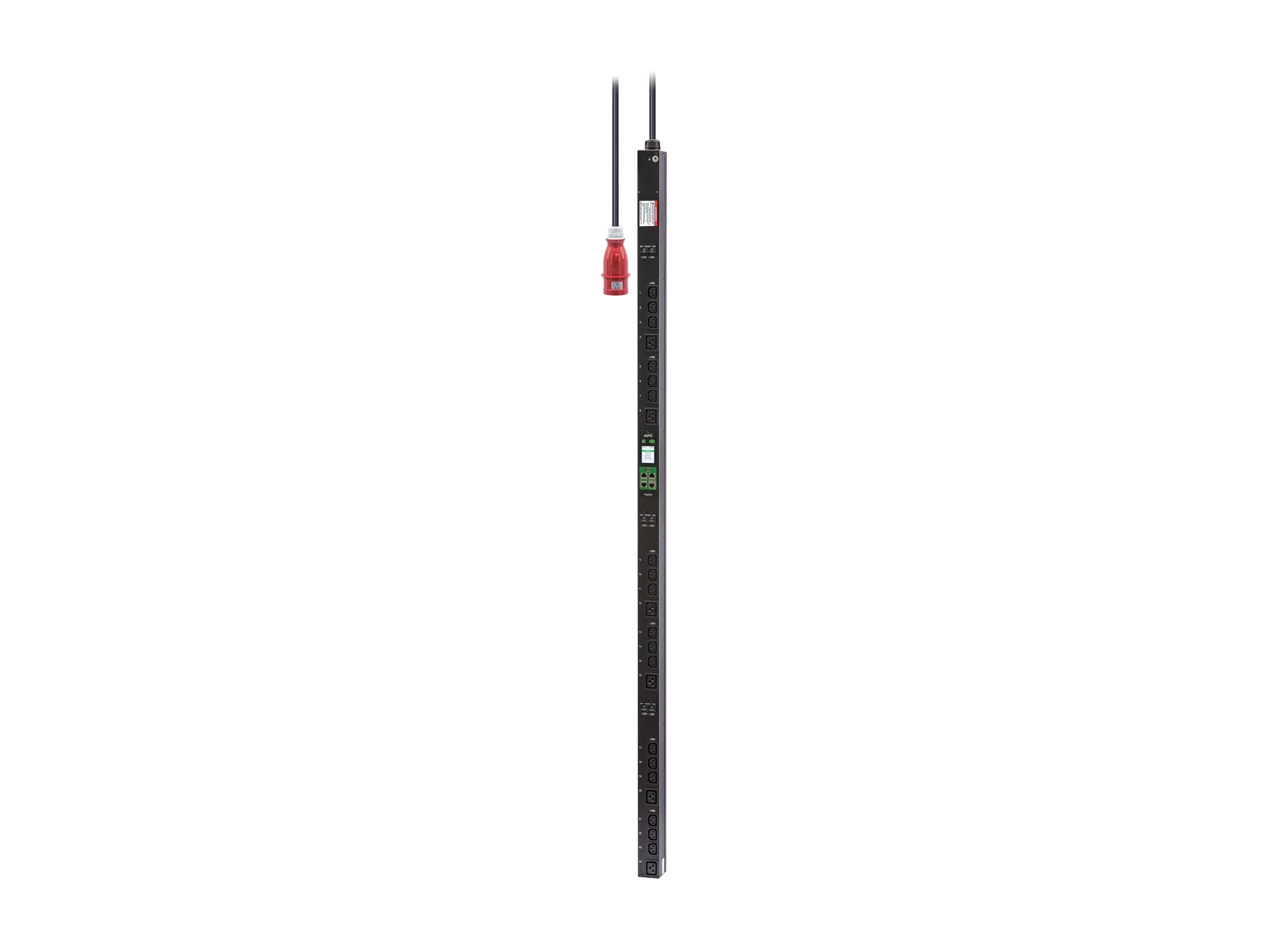 APC Easy PDU 2G Metered-by-Outlet ZeroU 22kW 32A 400V Vorderansicht