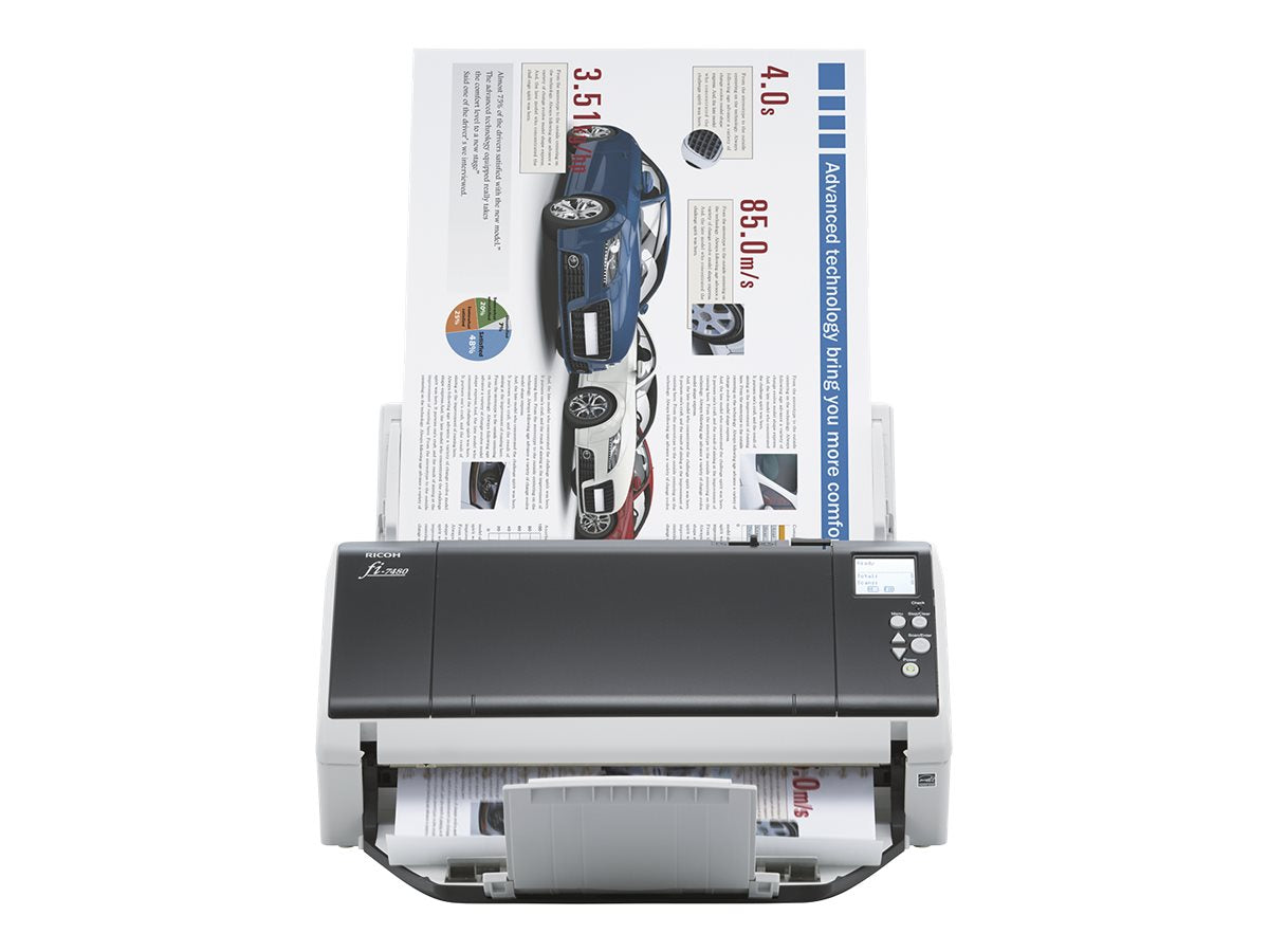 RICOH fi-7480 Scanner A3 USB 3.0 - Rückansicht