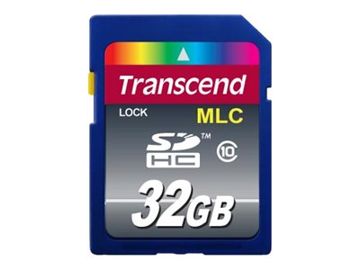 TRANSCEND 32GB SDHC Class10 CARD (MLC) Industrie Vorderansicht