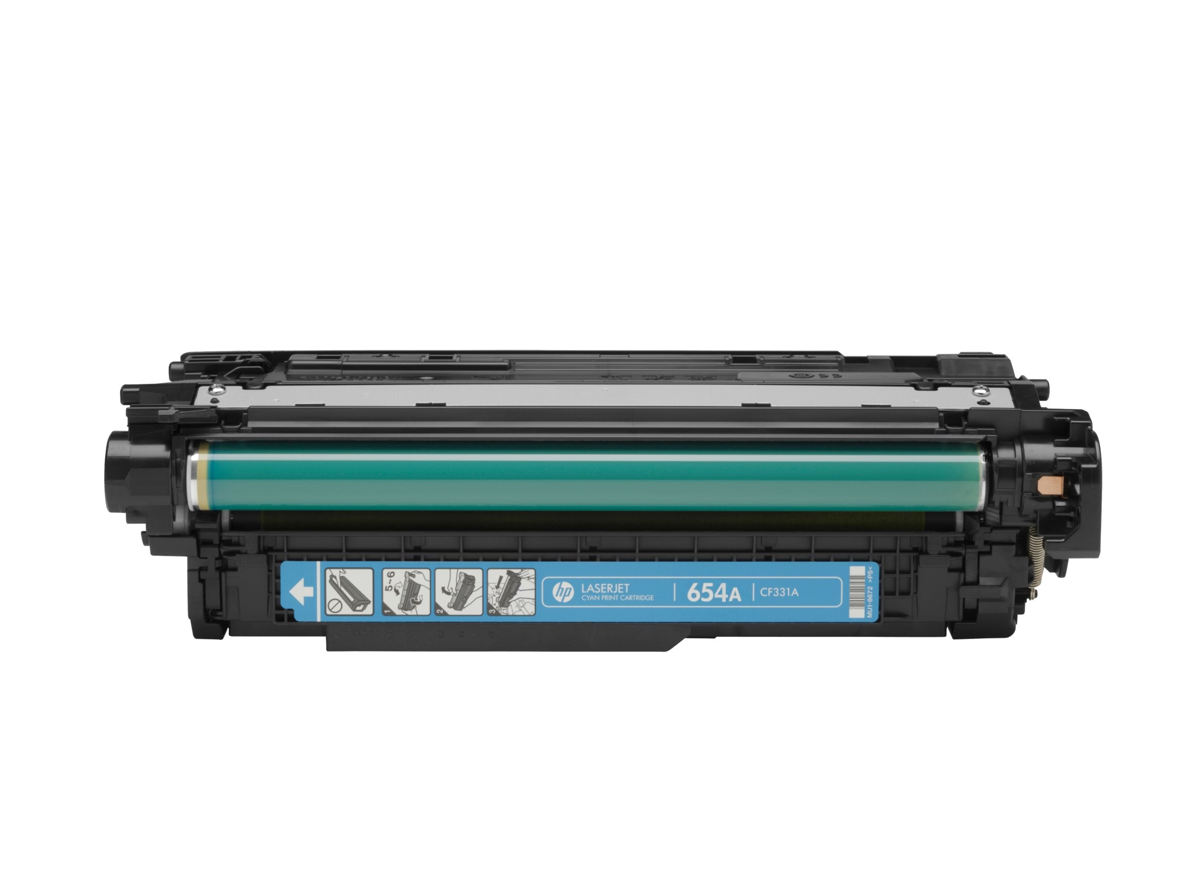 HP 654A Original Toner cyan Vorderansicht