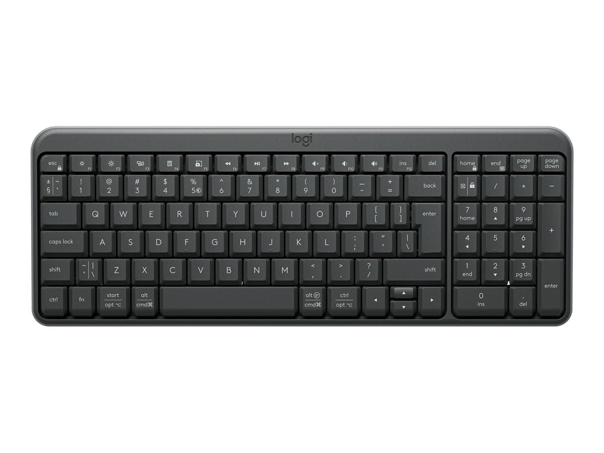 LOGITECH Wireless Keyboard K250 Graphite - Vorderansicht