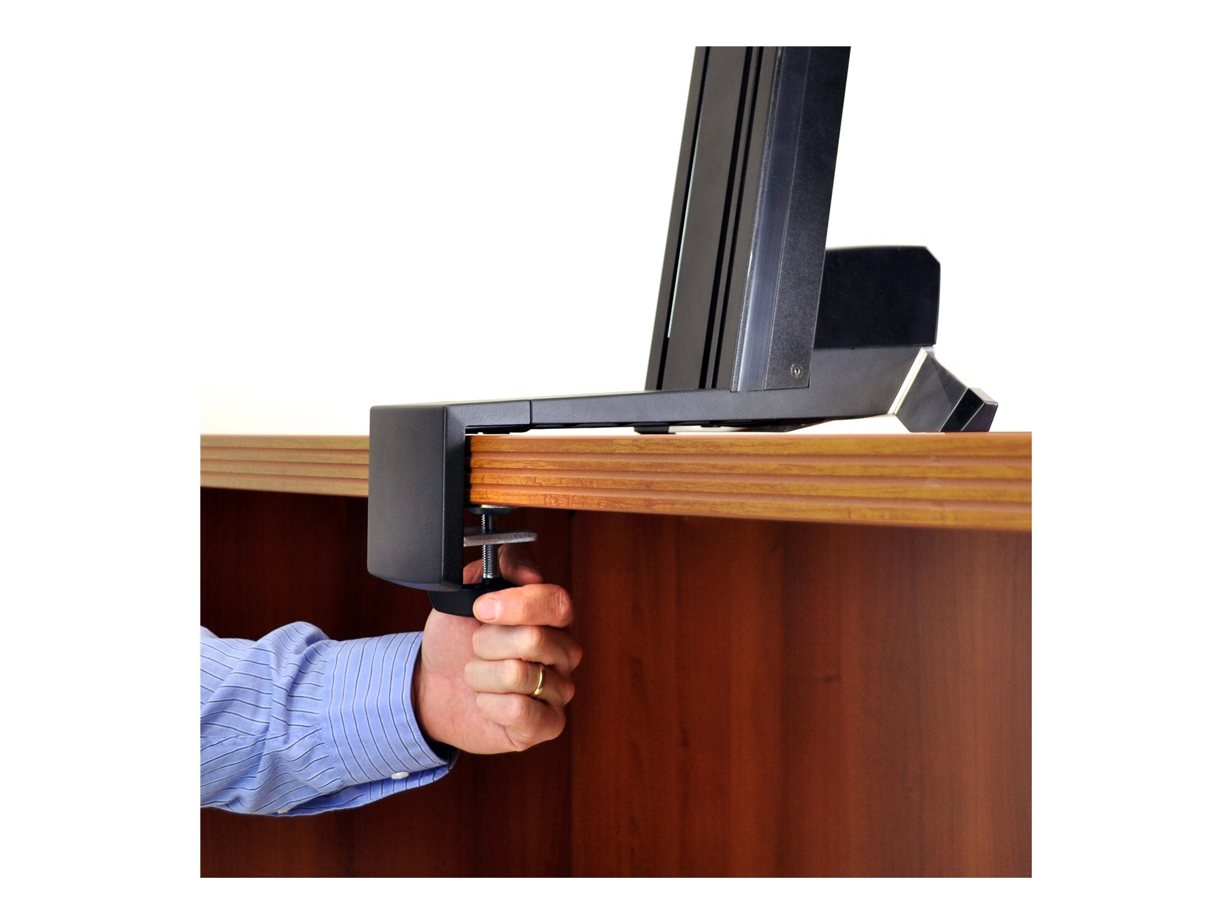 ERGOTRON WorkFit-S mittelgrosser Monitor HD mit Arbeitsflaeche bis 76cm 30Zoll VESA 75x75 100x100max max. 13