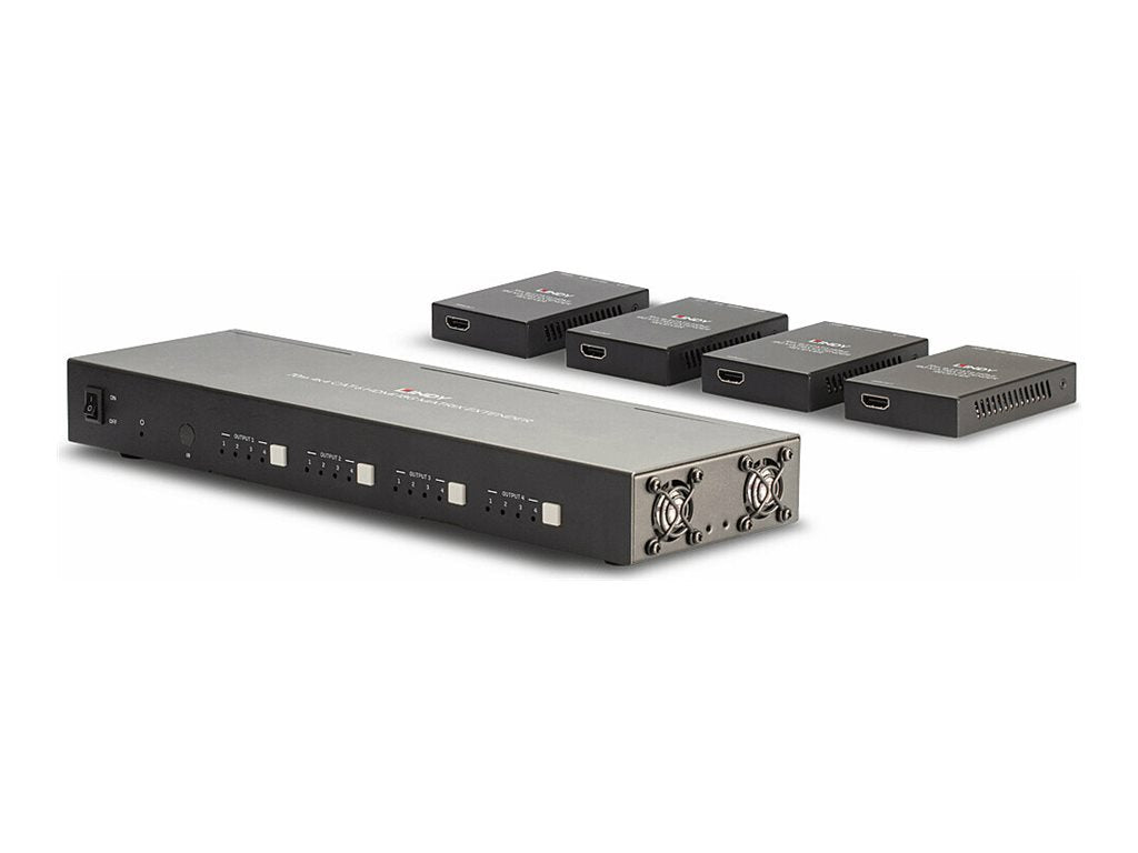 LINDY 70m Cat.6 4x4 HDMI 18G Matrix Extender Vorderansicht