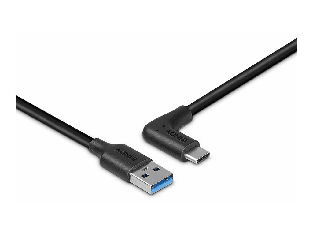 LINDY 1.5m USB 3.2 Typ A an C Kabel 90 gewinkelt - Detailansicht
