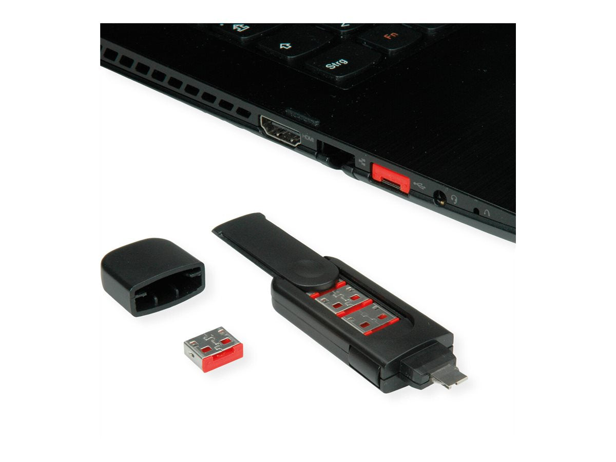 ROLINE USB Typ A Port Blocker Verpackung