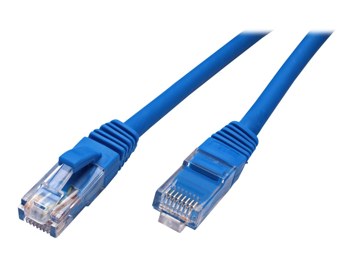 VALUE Patchkabel Kat.6 Class E UTP LSOH blau 0,5m Vorderansicht