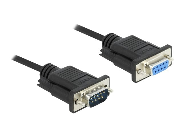 DELOCK Seriell Kabel RS-232 Sub-D9 Stecker zu Buchse 3m - Verpackung