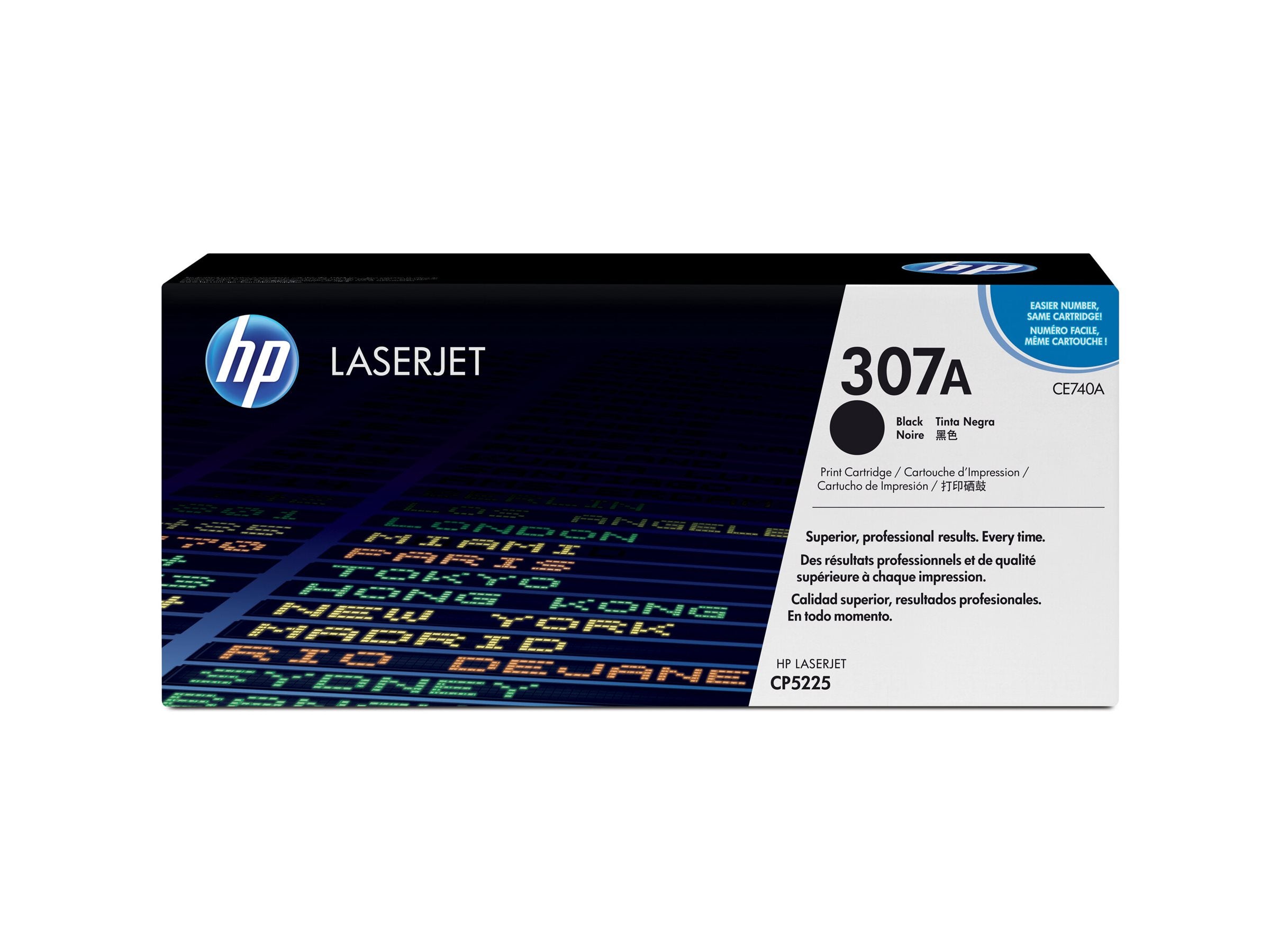 HP CE740A Tonerpatrone schwarz Vorderansicht
