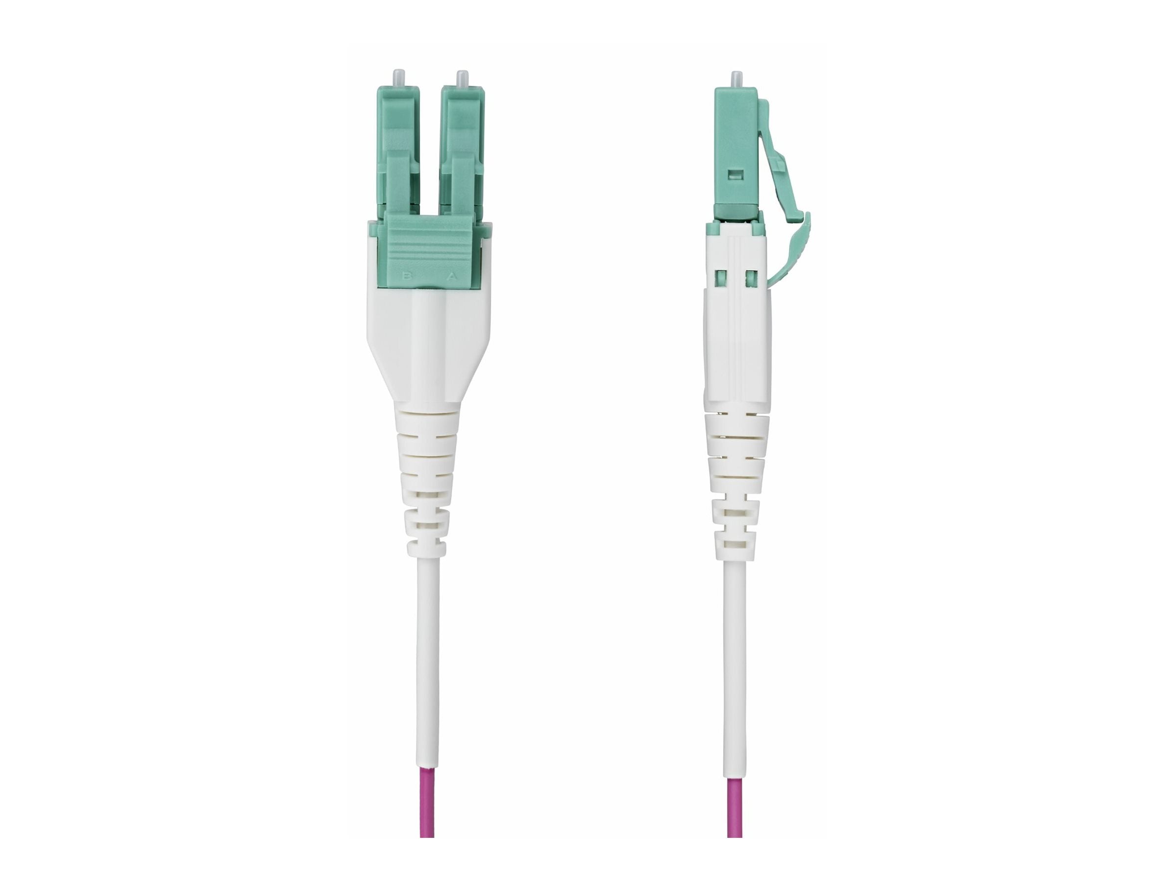 STARTECH.COM 7m LC-LC UPC OM4multimode Glasfaserkabel Erika Violett 50/125 40G/100G Uniboot LWL Patchkabel OFNR Kabel