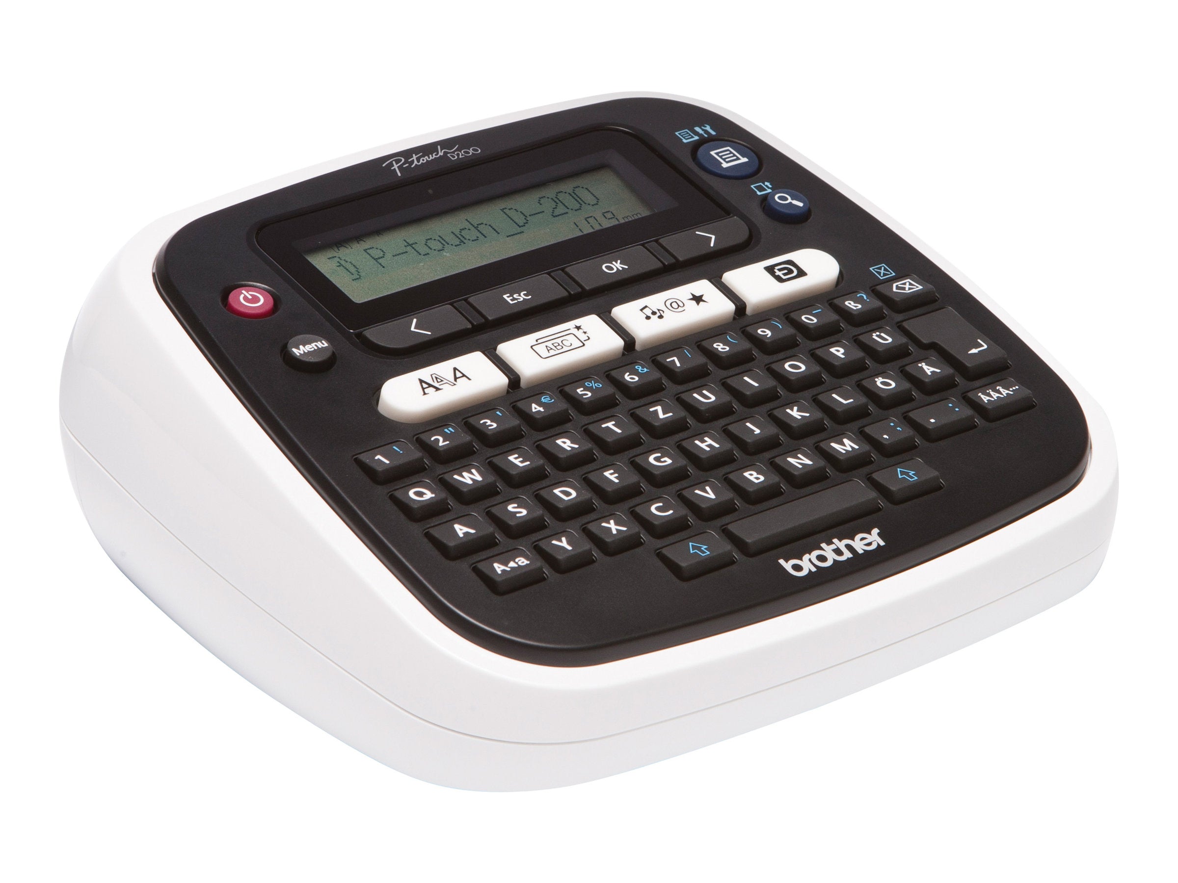 BROTHER P-touch D200BW Beschriftungsgerät Vorderansicht