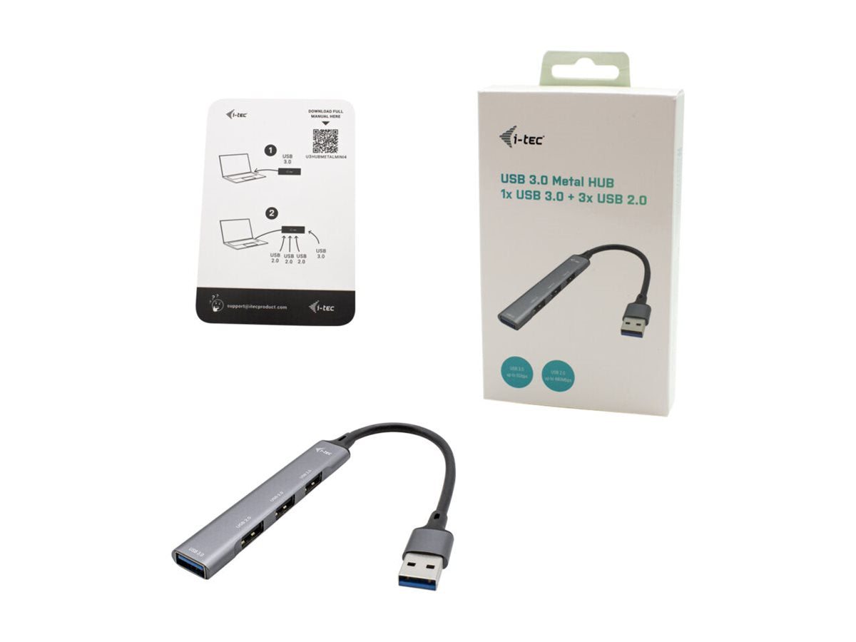 I-TEC USB 3.0 Metal HUB Vorderansicht