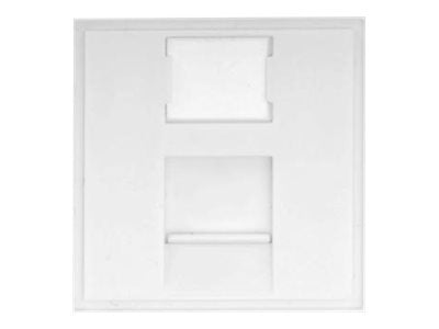 DIGITUS 45x45 mm 1-Port Blende Vorderansicht