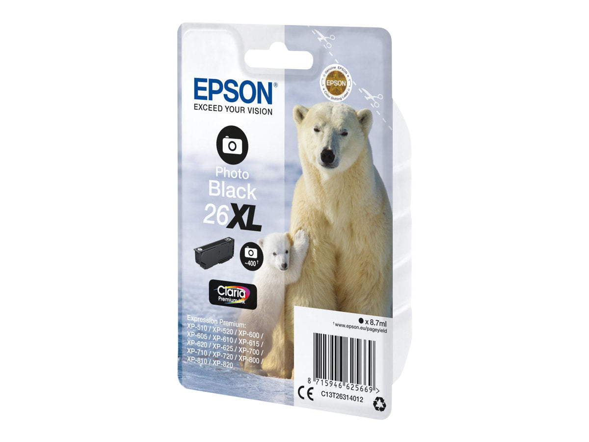 EPSON 5LB 26XL Tintenpatrone photo black Verpackung