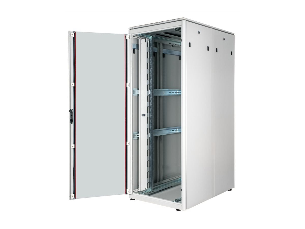 Verpackung des ROLINE Netzwerkschrank Pro 48,26cm 19Zoll 42 HE 800x1200 BxT Glastür grau