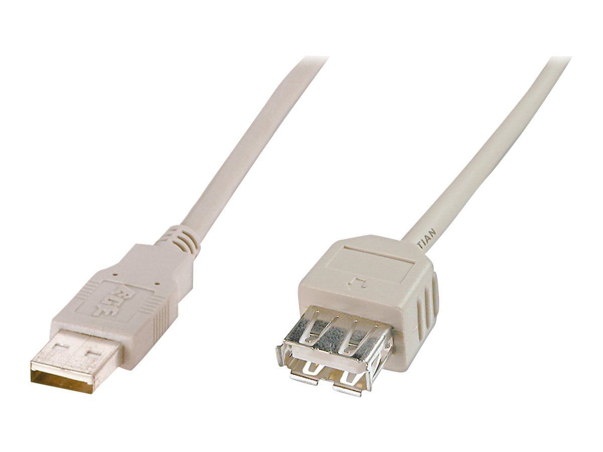 DIGITUS USB 2.0 Verlängerungskabel Typ A St/Bu 1,8m - Vorderansicht