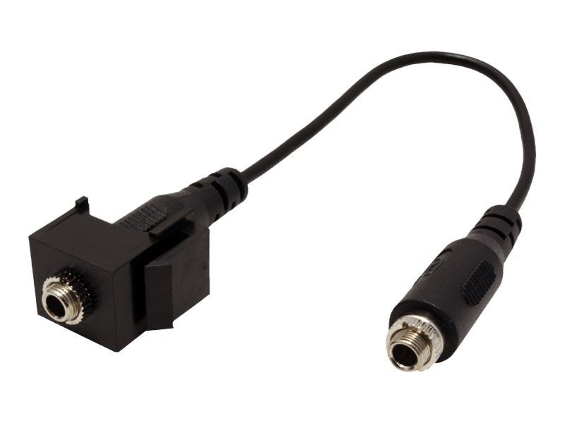 BACHMANN Keystone Miniklinke 3,5mm 3pol. Stereo schwarz - Verpackung