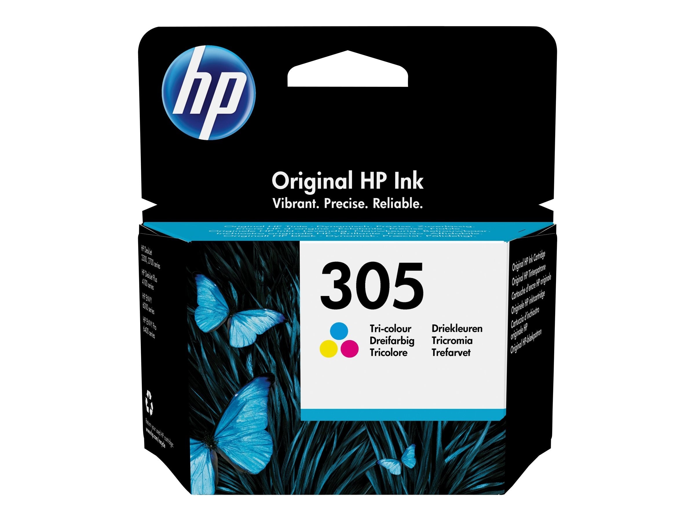 HP 305 Tri-color Original Ink Cartridge Verpackung