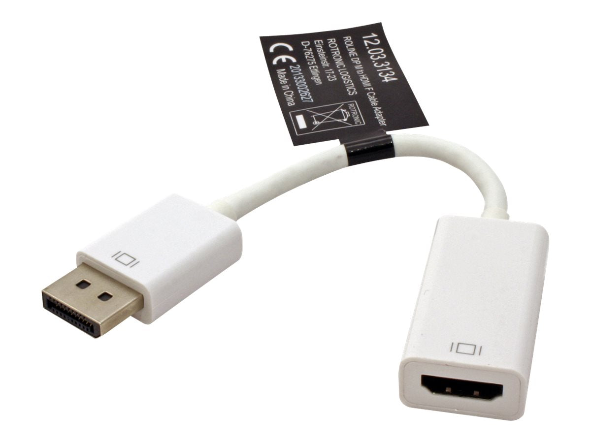 ROLINE DisplayPort-HDMI Adapter DP Stecker-HDMI Buchse Vorderansicht