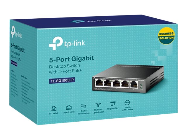 TP-LINK TL-SG1005LP 5-Port Gigabit Desktop Switch Verpackung
