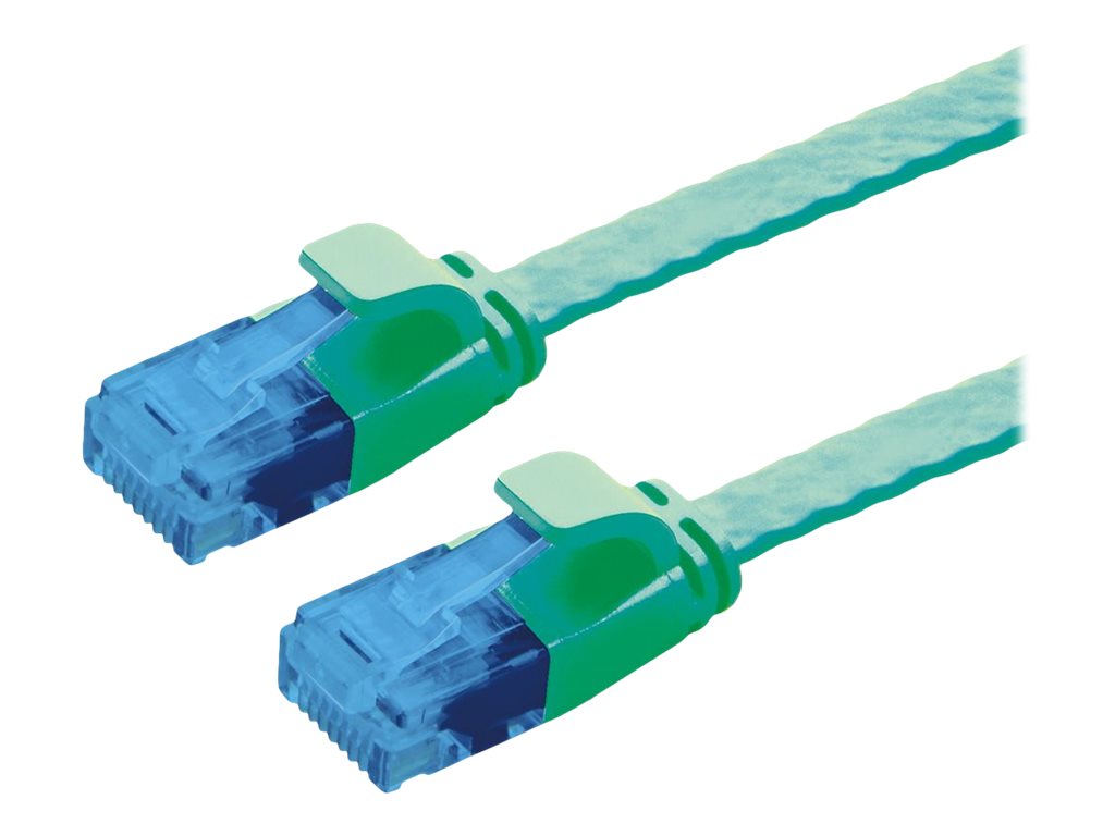 VALUE Patchkabel Kat.6A Class EA UTP extra-flach grün 5m - Vorderansicht