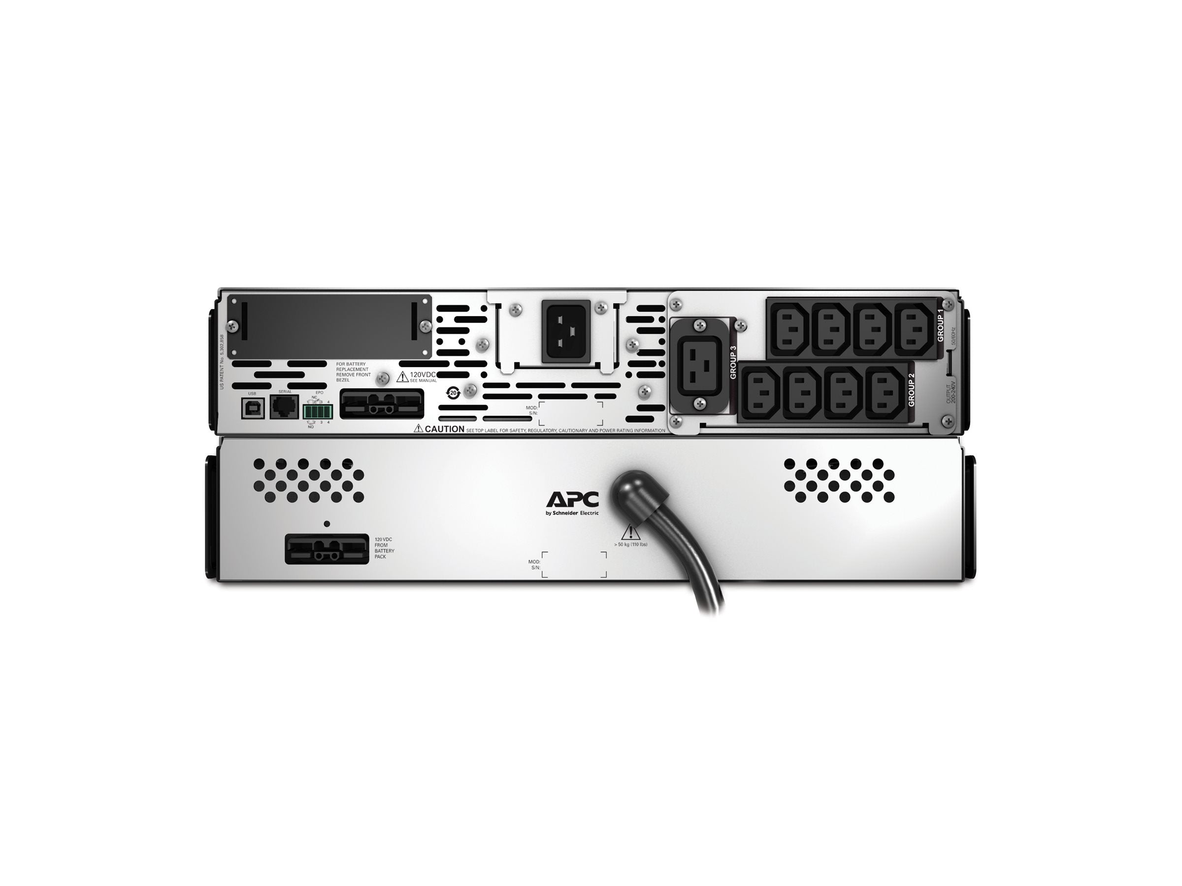 APC Smart-UPS X 3000 Rack/Tower LCD UPS Rückansicht