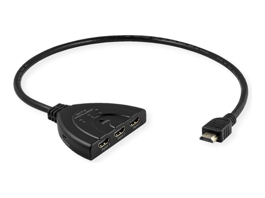 VALUE 4K HDMI Switch 3-fach Vorderansicht