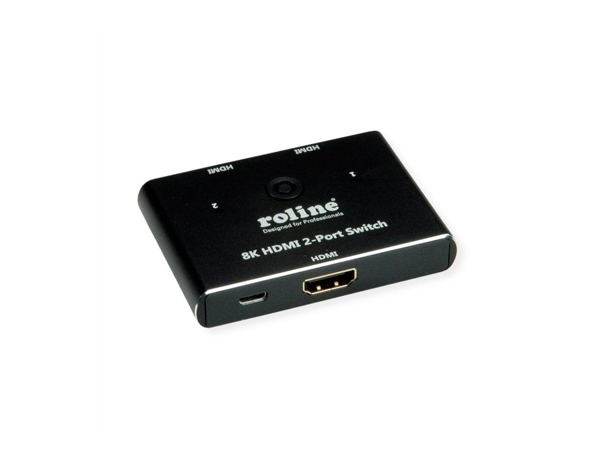 ROLINE 8K HDMI Switch 2-fach Anschlussmöglichkeiten