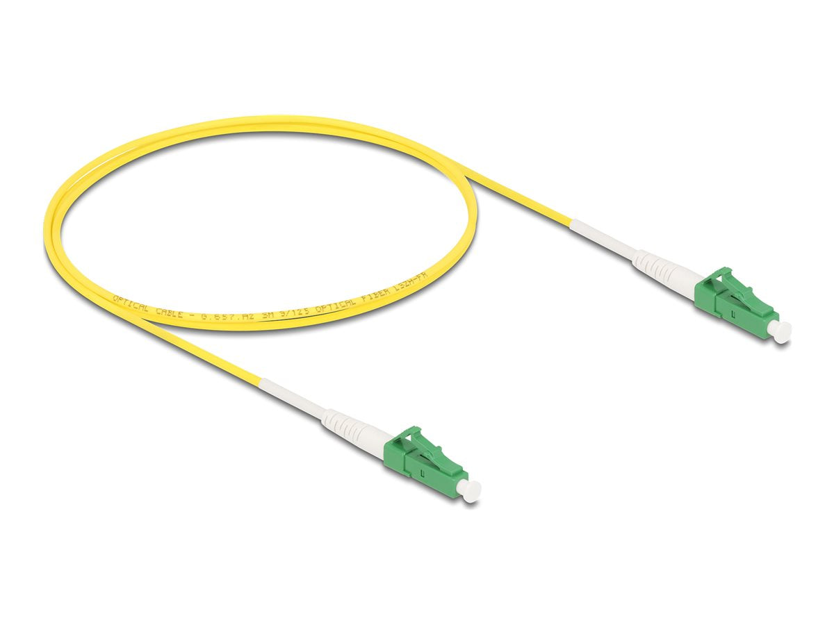 DELOCK Kabel Lichtwellenleiter LC-APC zu LC-APC Simplex Singlemode OS2 1m - Vorderansicht