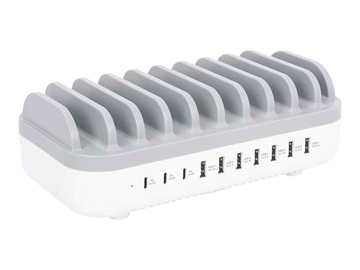 MANHATTAN 10-Port USB-Ladestation 120W Vorderansicht