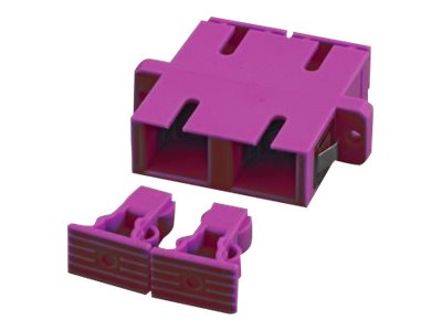 VALUE LWL-Kupplung MM OM4 SC/SC duplex violett Vorderansicht