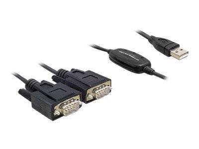 DELOCK USB 2.0 Seriell 2x9 Pin St Adapter Vorderansicht