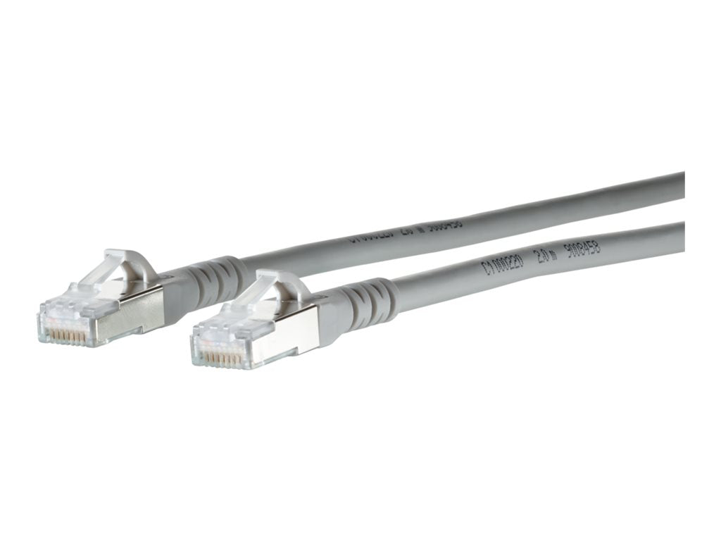 METZ CONNECT Patchkabel Cat.6A grau 10m Vorderansicht