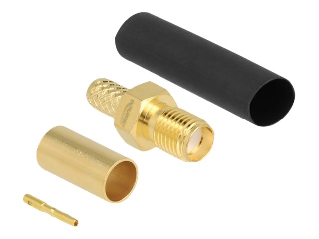 DELOCK SMA Buchse zum Crimpen LMR200 - Vorderansicht