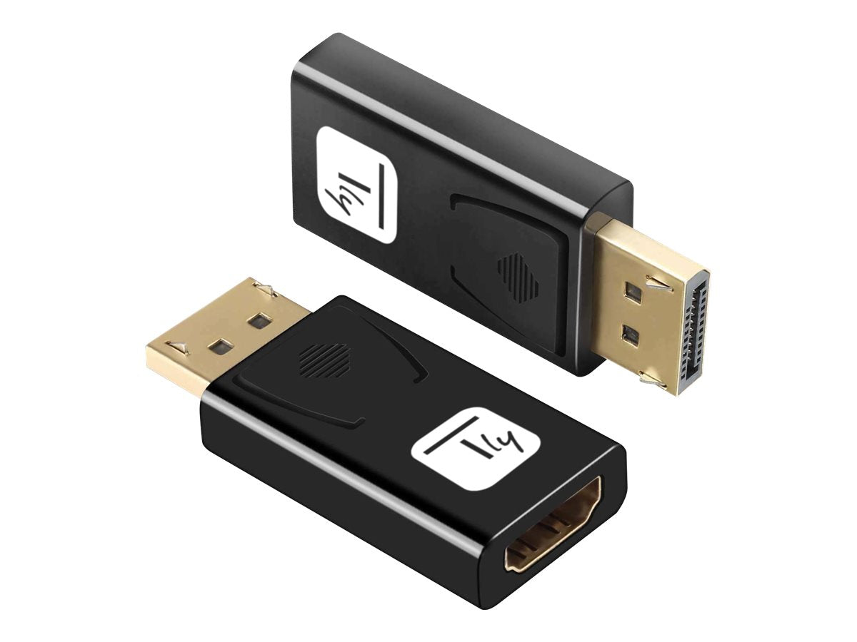 TECHLY Adapter DisplayPort 1.2 Schwarz auf HDMI 4K 60Hz Konverter - Detailansicht