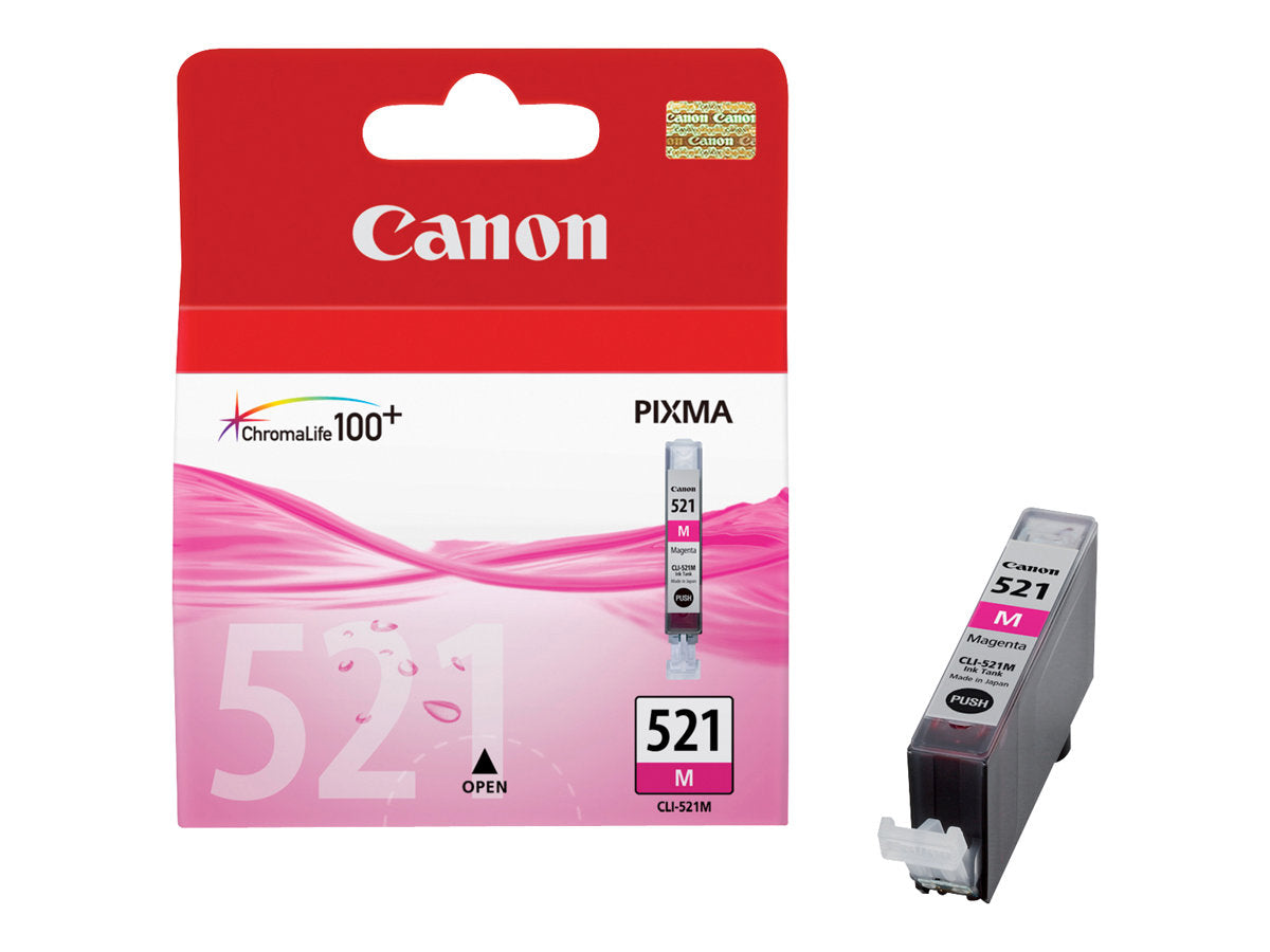CANON CLI-521M Tinte magenta Vorderansicht