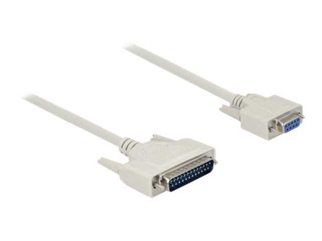 DELOCK Serielles Kabel D-Sub 25 Stecker zu D-Sub 9 Buchse 3m - Verpackung