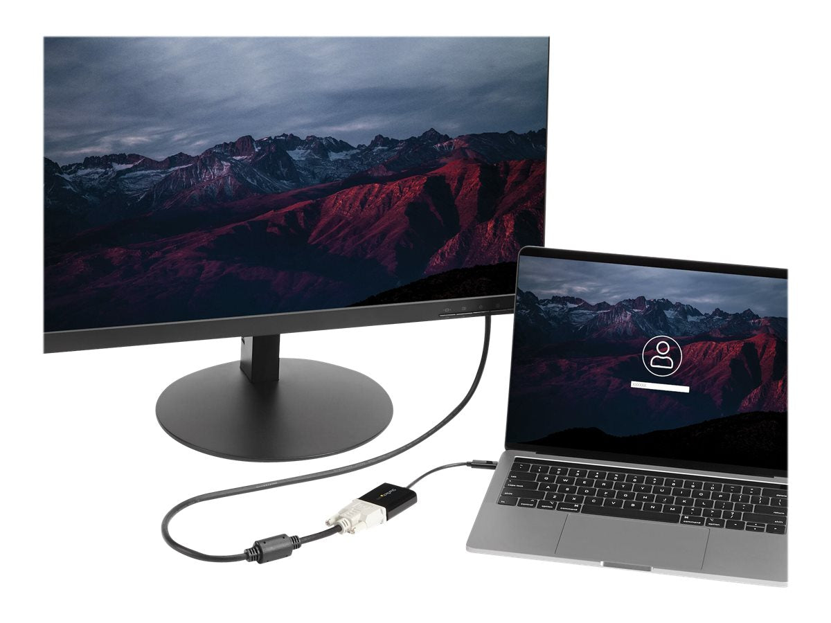 STARTECH.COM USB-C auf DVI Adapter Anschlussansicht
