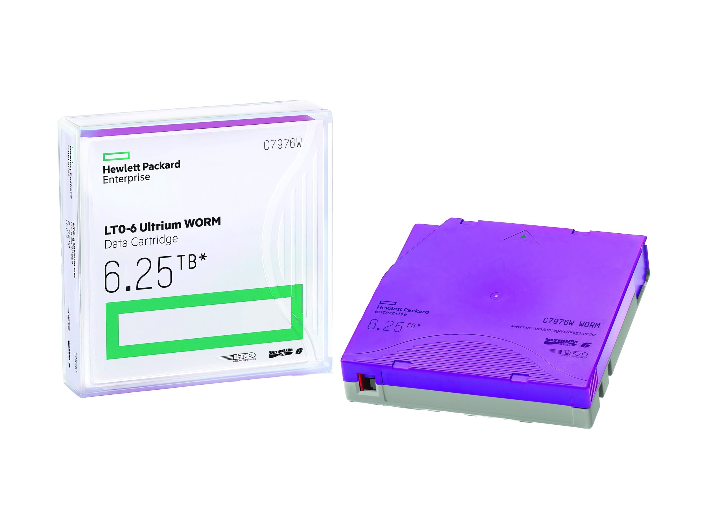 HPE LTO6 Ultrium 6,25 TB MP WORM Data Cartridge Vorderansicht